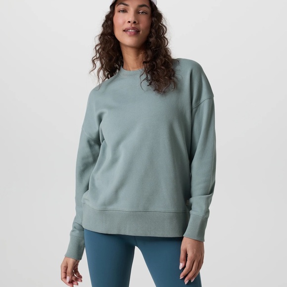 Vuori Tops - Vuori | Sedona Weekender Crew Mist Blue Green Size S